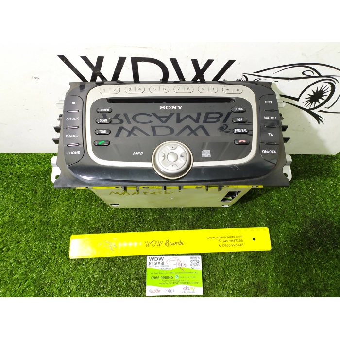 AUTO RADIO STEREO MP3 CD RADIO TELEFONO SONY FORD MONDEO 3 SERIE-NO CODICE-