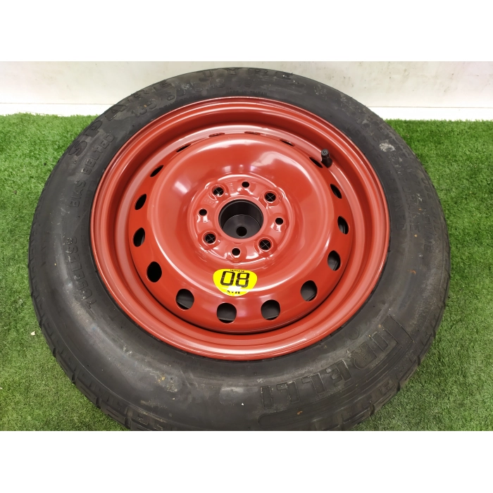 KIT RUOTINO DI SCORTA LANCIA Y 1.2 60CV (1995/2003) 135 \ 80 B13 4 FORI