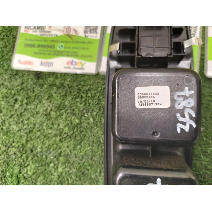 7356631960 PULSANTE INTERRUTORE ALZAVETRO ANTERIORE DESTRO DX FIAT 500L