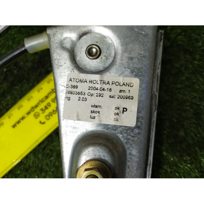 ALZAVETRO ALZACRISTALLO PORTA POSTERIORE POST DESTRA DX FIAT PANDA (169)