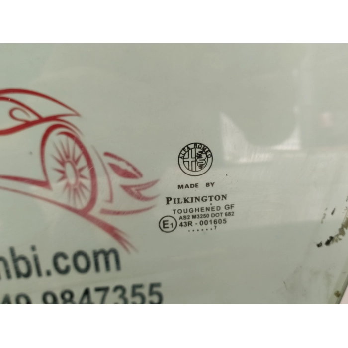 VETRO CRISTALLO PORTA ANTERIORE SINISTRO LATO GUIDA ALFA ROMEO 159