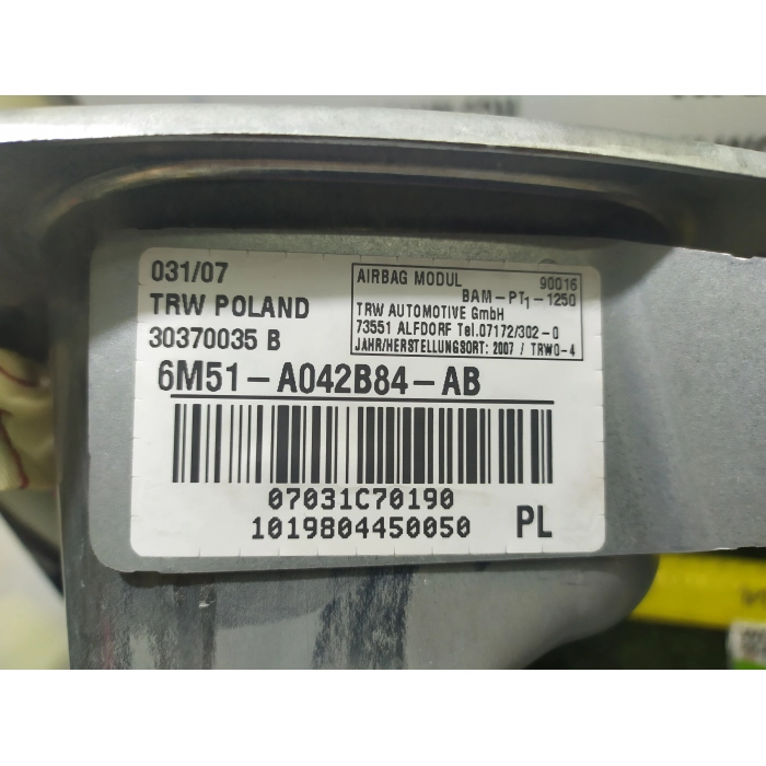 AIRBAG ANTERIORE ANT DESTRO DX PASSEGGERO CRUSCOTTO FORD FOCUS 2° SERIE