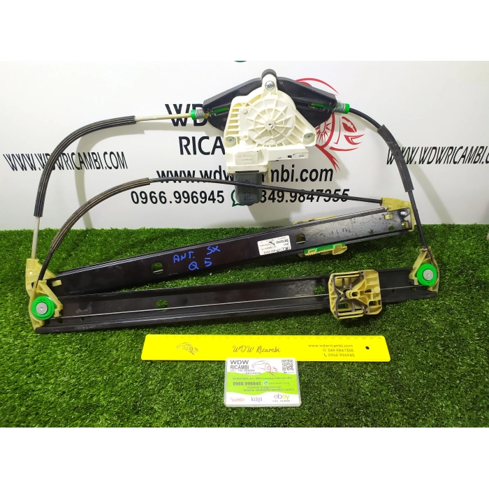8R837461G MECCANISMO MOTORINO ALZAVETRO ANTERIORE ANT SINISTRO SX AUDI Q5 2.0 TDI