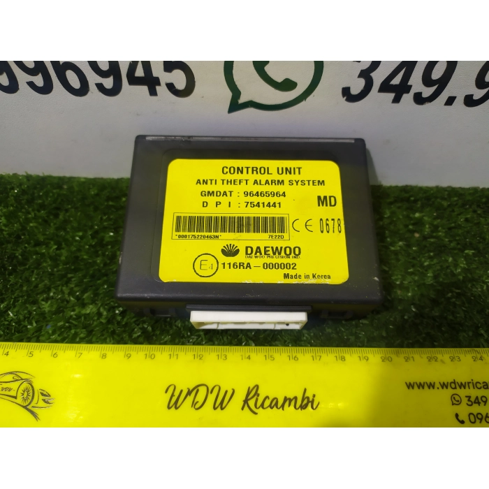 CENTRALINA SENSORE ALLARME ANTIFURTO MODULO DI CONTROLLO CHEVROLET MATIZ