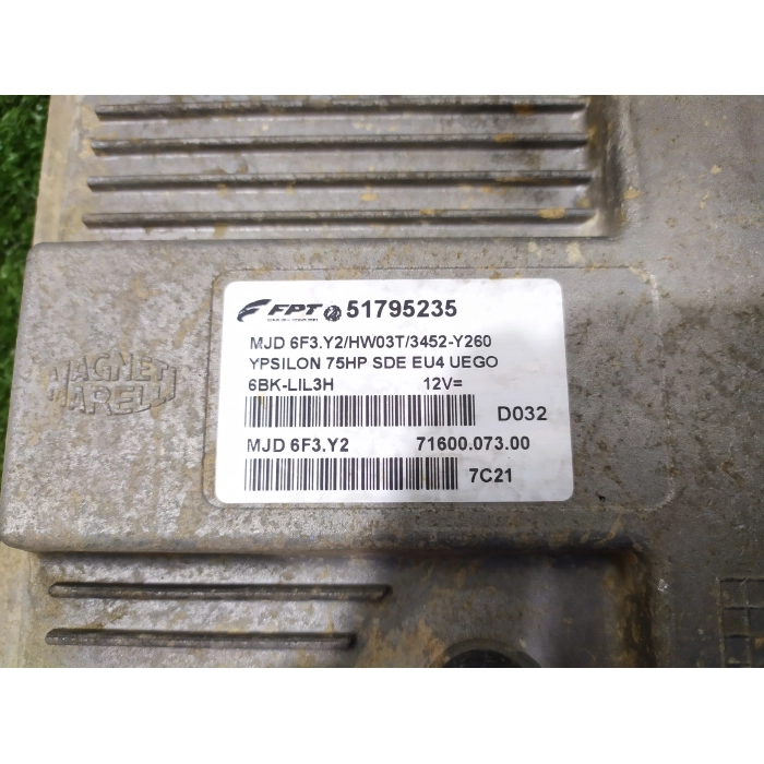 CENTRALINA MOTORE ECU LANCIA YPSILON Y (843) (2003\2011) 1.3 MTJ 55KW 75CV