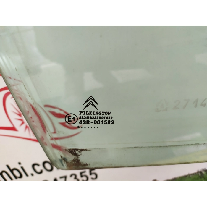 VETRO CRISTALLO SCENDENTE ANTERIORE ANT DESTRO DX CITROEN C3 (2002\2009)