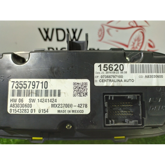 735579710 GRUPPO COMANDI CLIMA ARIA CALDA CONDIZIONATA A/C FIAT 500L