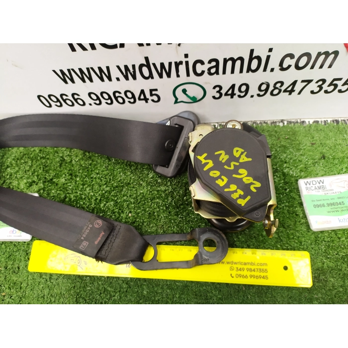 96468608XX CINTURA DI SICUREZZA ANTERIORE DESTRO DX PEUGEOT 206 SW STATION WAGON 1.4