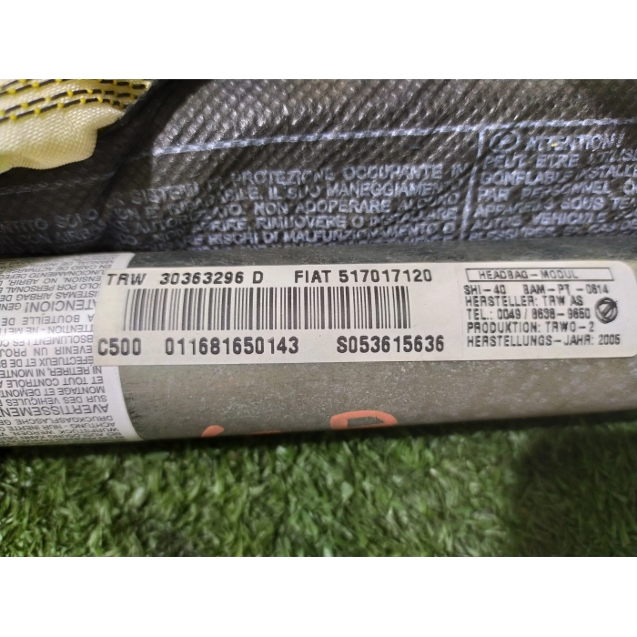 517017120 AIRBAG TENDINA LATERALE SINISTRO SX FIAT GRANDE PUNTO (199) 1.4