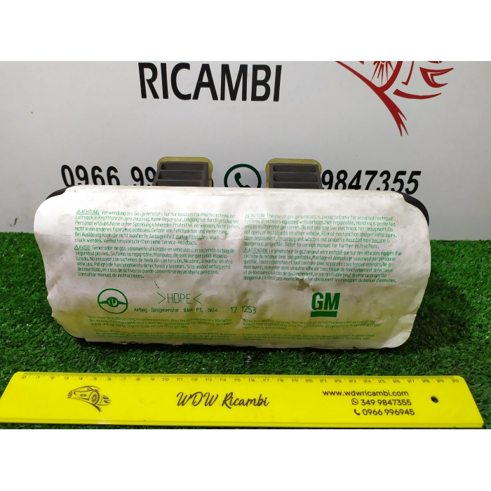 90561101 AIRBAG CRUSCOTTO ANTERIORE ANT DESTRO DX PASSEGGERO OPEL ASTRA G