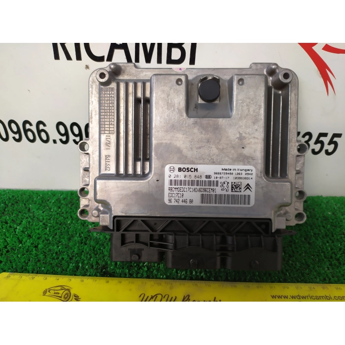 9674244680 CENTRALINA ECU MOTORE BOSCH CITROEN C3 1.6 HDI (2009\2016) 2010