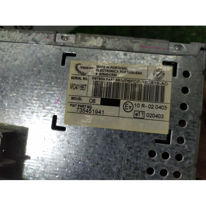 735451941 AUTORADIO STEREO LETTORE CD MP3 FIAT BRAVO (198) 2007-2014