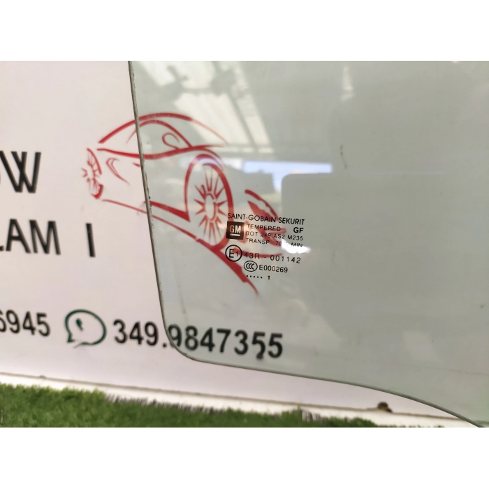 VETRO SCENDENTE PORTA POSTERIORE DESTRO DX OPEL CORSA D 1.3 (2006\2014) 2011