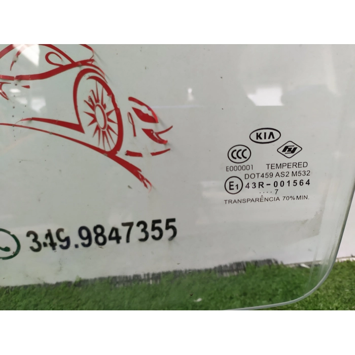 VETRO SCENDENTE PORTA PORTIERA ANTERIORE ANT SINISTRO SX KIA PICANTO 1° 2007