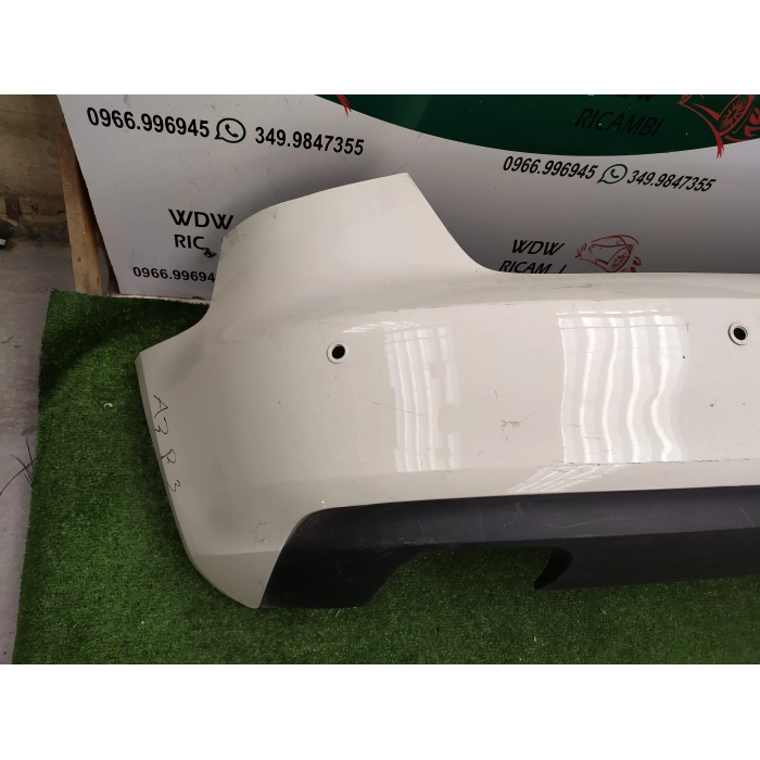 8V3807521B PARAURTI POSTERIORE POST ORIGINALE CON FORI SENSORI AUDI A3 SPORTBACK (2012\2019)
