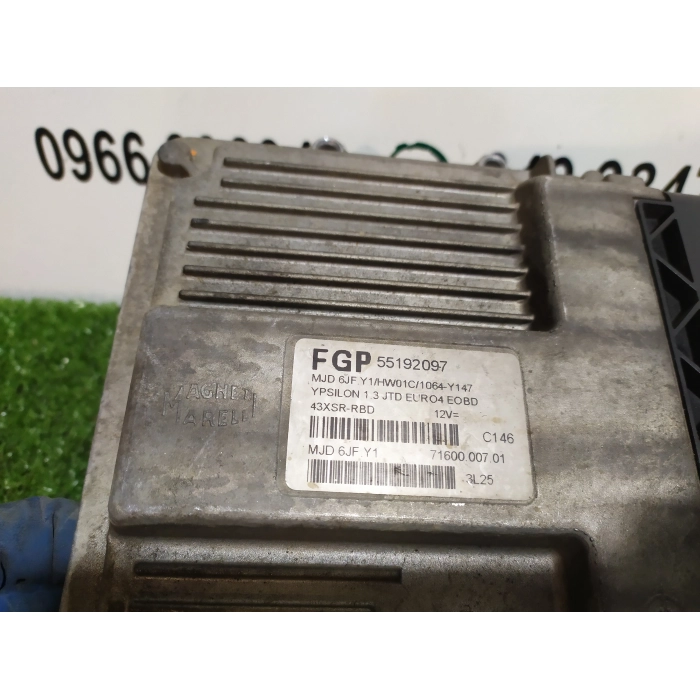 55192097 CENTRALINA ECU MOTORE LANCIA YPSILON Y (843) 1.3 MTJ (2003\2011) 2007