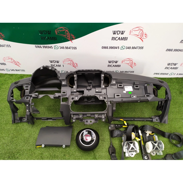 735577857 KIT AIRBAG COMPLETO NO CENTRALINA FIAT 500 RESTYLING 3P 3 PORTE DAL 2015 IN POI >