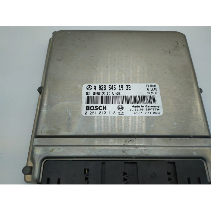 A0285451932 CENTRALINA ECU MOTORE BOSCH MERCEDES CLASSE A (W168) 1.7 170CDI (1997\2004) 2000
