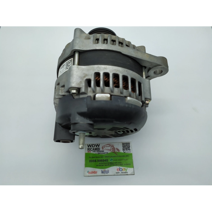 52083172 ALTERNATORE ORIGINALE USATO 12V 180A FIAT 500X 1.6 MTJ \ JEEP RENEGADE 1.6 MTJ \ JEEP COMPASS 1.6 MTJ