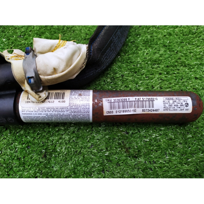517965510 AIRBAG TENDA TENDINA TETTO LATO ANTERIORE SINISTRO SX FIAT GRANDE PUNTO 1.3 75CV (2005\2011) 2007