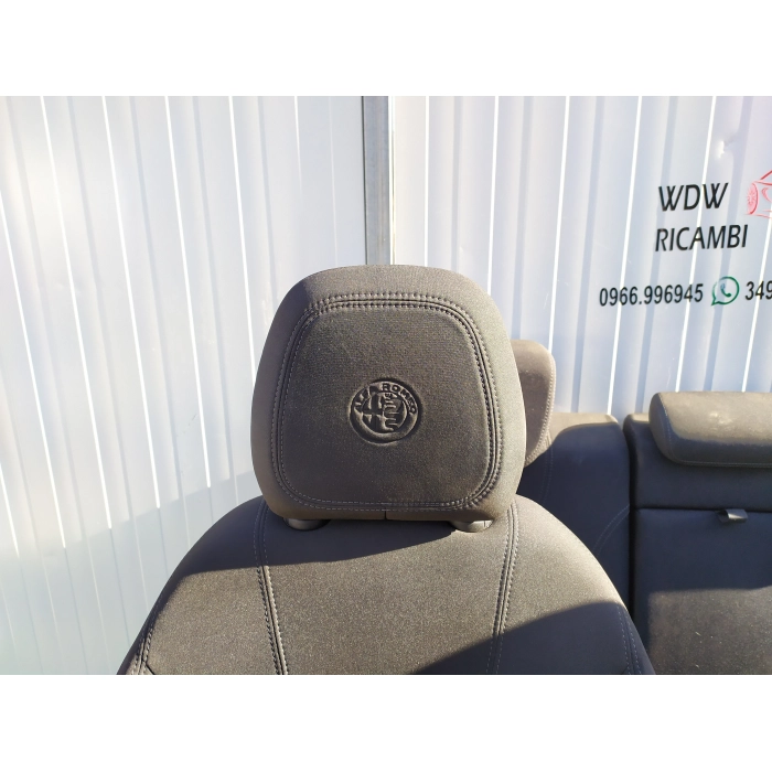 TAPPEZZERIA INTERNI SEDILI ANTERIORI + POSTERIORI ALFA ROMEO STELVIO (949) 2.2D 2016 IN POI > INTERNO
