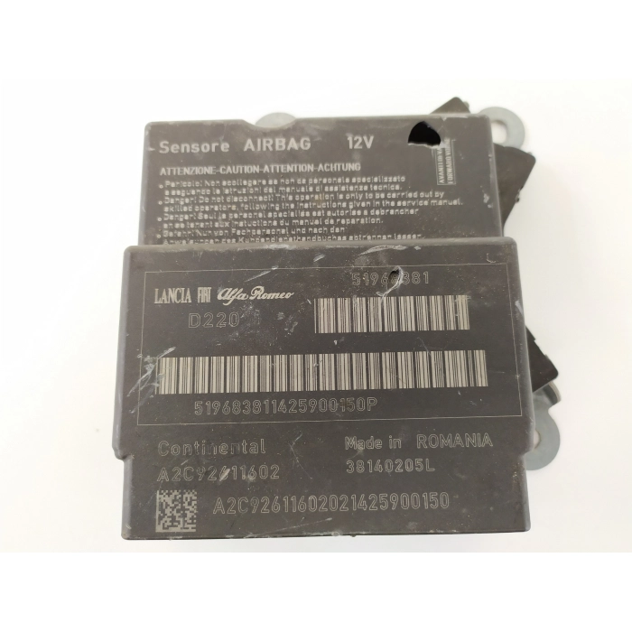 51968381 CENTRALINA AIRBAG USATO CONTINENTAL FIAT 500L 1.3 (DAL 2012 IN POI >)