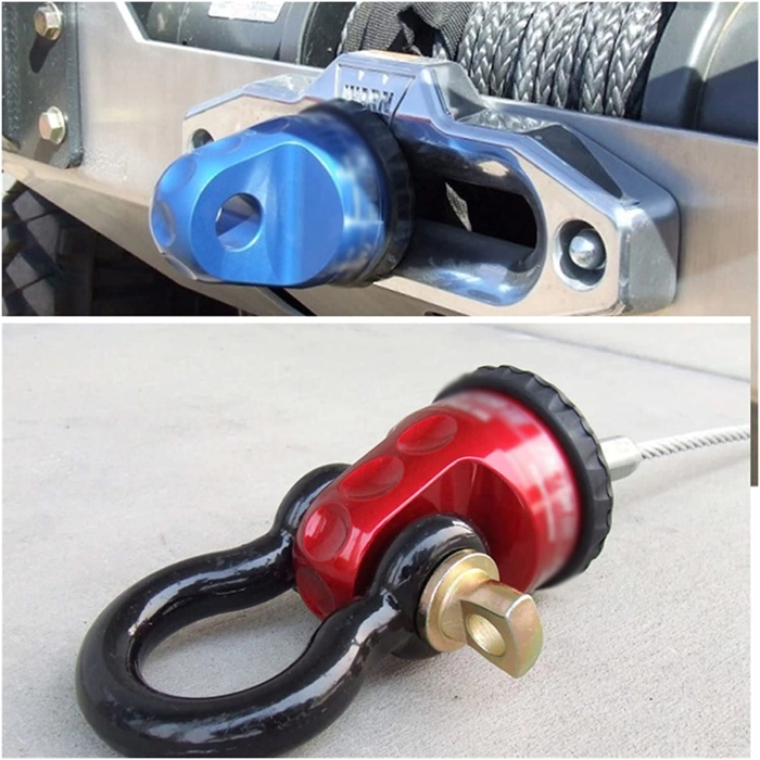 GANCIO VERRICELLO PASSACAVO CONNETTORE CORDA CAVO UNIVERSALE Jeep Offroad ROSSO WRANGLER