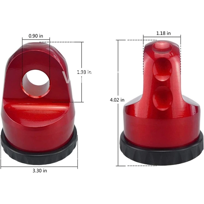 GANCIO VERRICELLO PASSACAVO CONNETTORE CORDA CAVO UNIVERSALE Jeep Offroad ROSSO WRANGLER