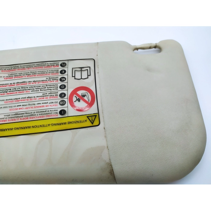 ALETTA PARASOLE LATO DESTRO DX USATO FIAT GRANDE PUNTO (199) 1.3 90CV (2005\2011) 2008