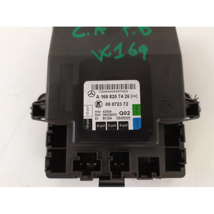 A1698207426 CENTRALINA PORTA POSTERIORE DESTRO DX USATO MERCEDES CLASSE A (W169) 180 CDI (2004\2012)