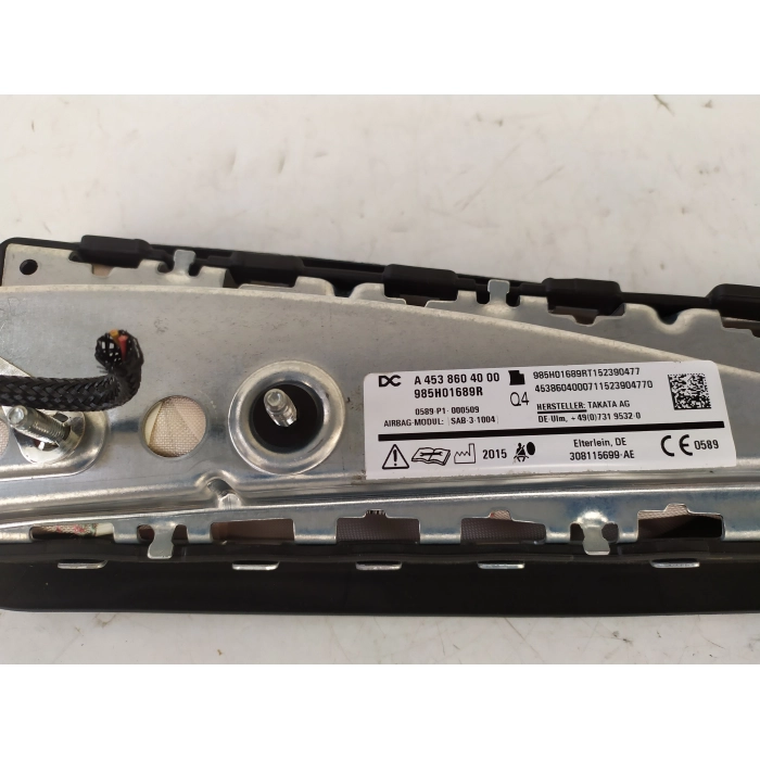 985H01689R AIRBAG SEDILE USATO LATO ANTERIORE DESTRO DX RENAULT TWINGO 3° 1.0 SMART 453 1.0