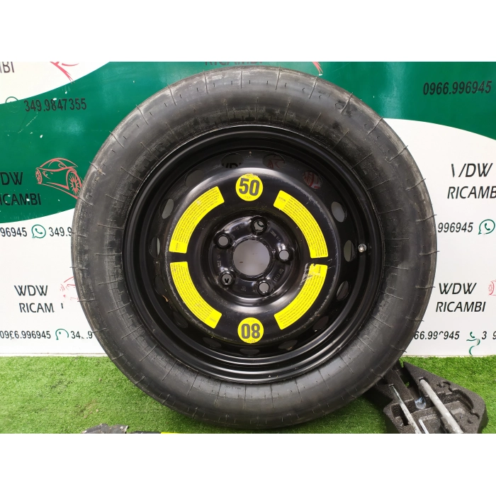 7L0601027A KIT RUOTA CERCHIO DI SCORTA USATO 6 1\2JX18H2 ET53 5 FORI DA 18 VW TOUAREG \ AUDI Q7