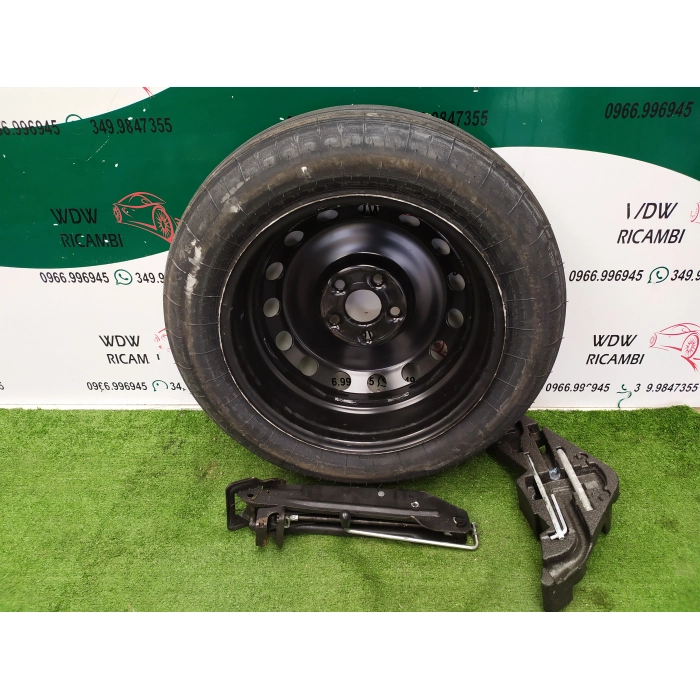 7L0601027A KIT RUOTA CERCHIO DI SCORTA USATO 6 1\2JX18H2 ET53 5 FORI DA 18 VW TOUAREG \ AUDI Q7