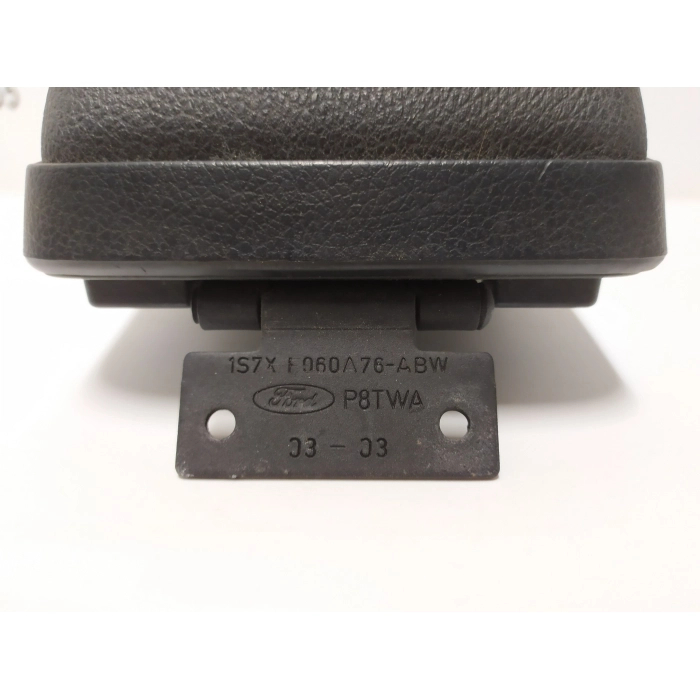 1S7X-F060A76-ABW BRACCIOLO CENTRALE IN PELLE NERO FORD MONDEO 2000 AL 2007 2° SERIE