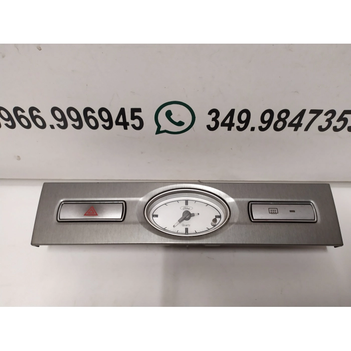 4S7T13A350AB GRUPPO COMANDI OROLOGIO PULSANTE QUATTRO FRECCE FORD MONDEO 2° SERIE
