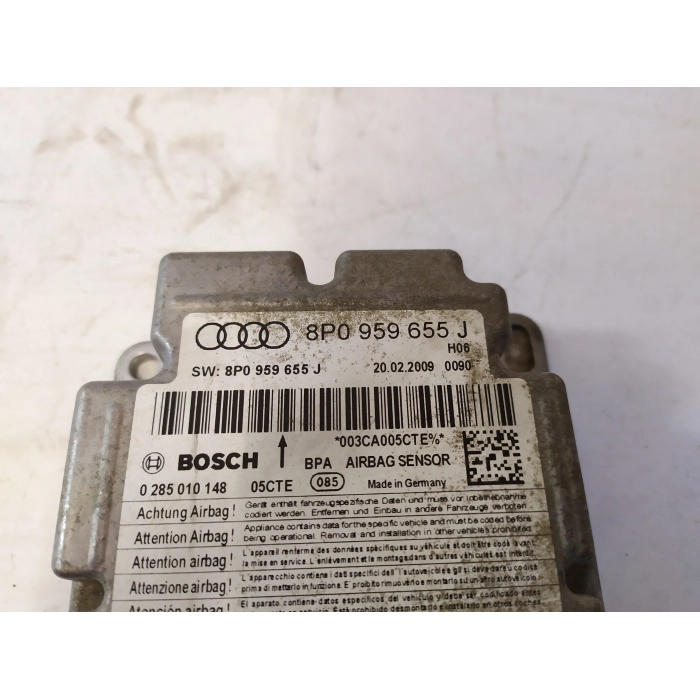 8P0959655J CENTRALINA AIRBAG AUDI A3 1.9 2008-2013 BOSCH