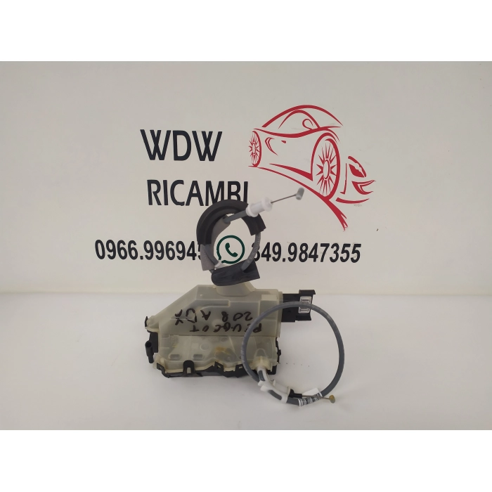 PSA444121 SERRATURA CHIUSURA PORTA ANTERIORE DESTRO DX USATO PEUGEOT 208 DAL 2019 IN POI 2° SERIE