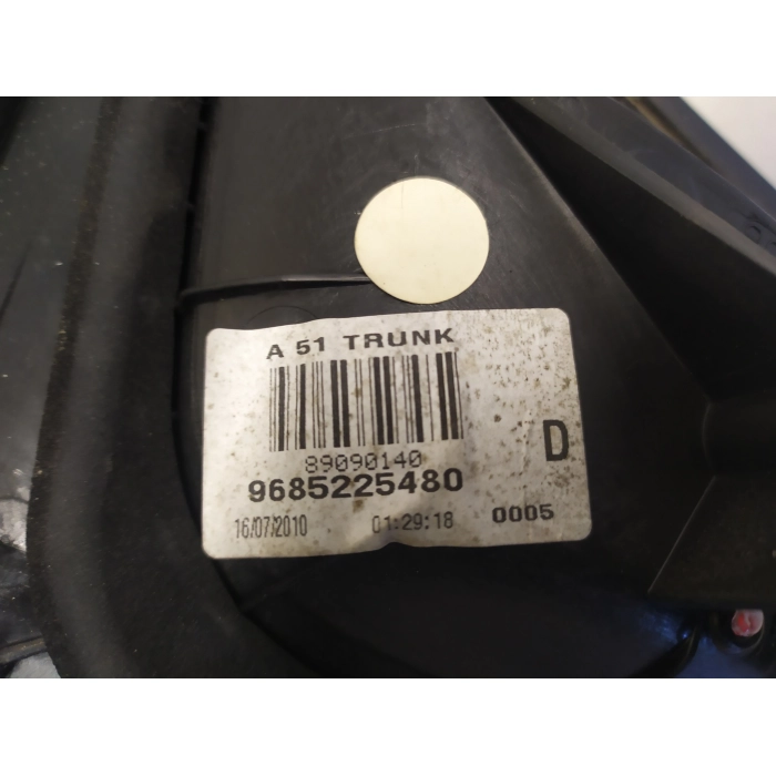 9685225480 FANALE FANALINO CATARINFRAGENTE USATO POSTERIORE POST DESTRO DX CITROEN C3 (2009\2016) 2010