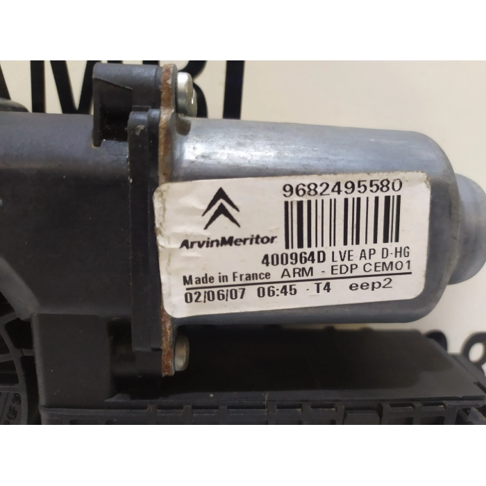 9682495580 MOTORINO ALZAVETRO PORTA ANTERIORE DESTRO DX USATO CITROEN C4 PICASSO (2006\2013)