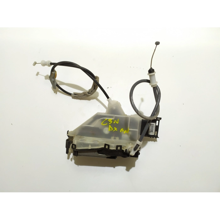 PSA123980 SERRATURA CHIUSURA PORTA ANTERIORE DESTRO DX USATO CITROEN C3 3° (DAL 2016 IN POI >)
