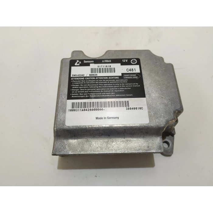51711816 CENTRALINA COMANDO AIRBAG CRASCH FIAT STILO (2001\2010) SW 1.9 51711816