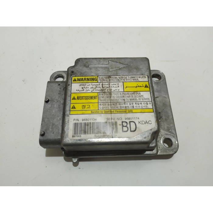 96801134 CENTRALINA CRASCH AIRBAG CHEVROLET MATIZ DAEWOO KLAK 2005-2011
