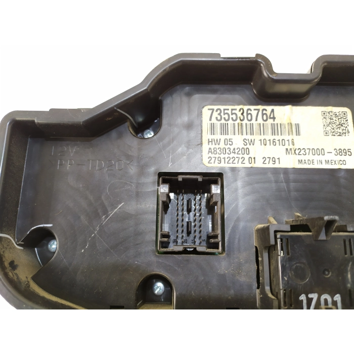 735536764 CENTRALINA GRUPPO COMANDI CLIMA A\C AUTOMATICO USATO FIAT PANDA (312\319) 1.3 (DAL 2012 IN POI >)