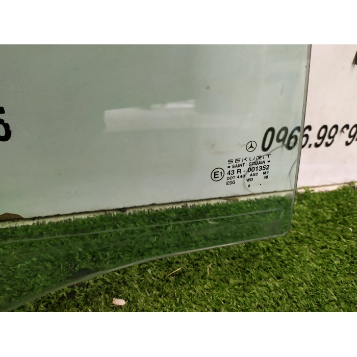 VETRO CRISTALLO SCENDENTE PORTA POSTERIORE DESTRO DX USATO MERCEDES CLASSE A (W168) (1997\2004)