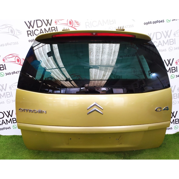 PORTELLONE COFANO BAULE POSTERIORE POST USATO GIALLO CITROEN C4 PICASSO (2006\2013)