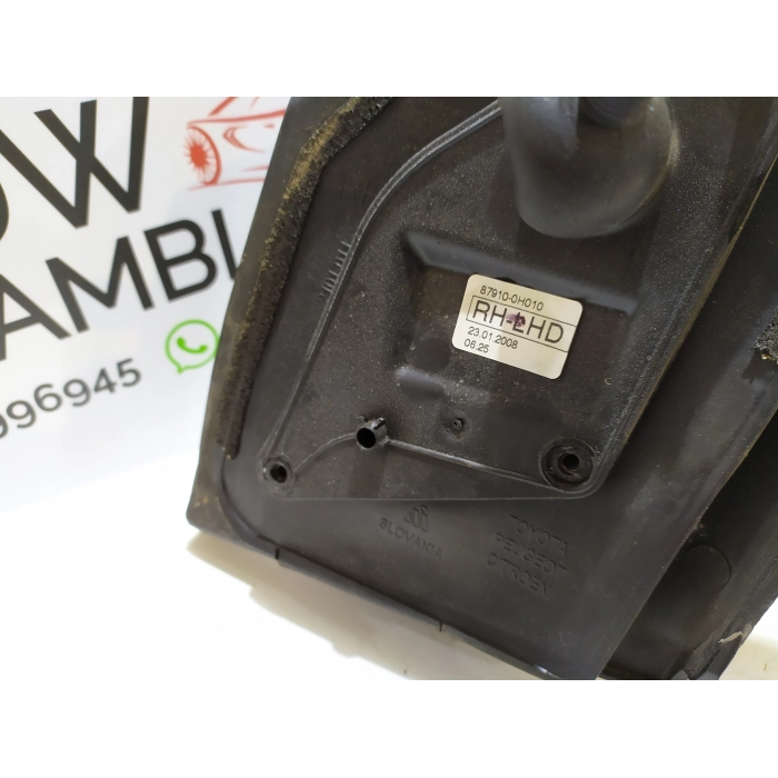 87910-0H010 SPECCHIO SPECCHIETTO MANUALE LATO DESTRO DX USATO PEUGEOT 107 1.0 (2005\2014)