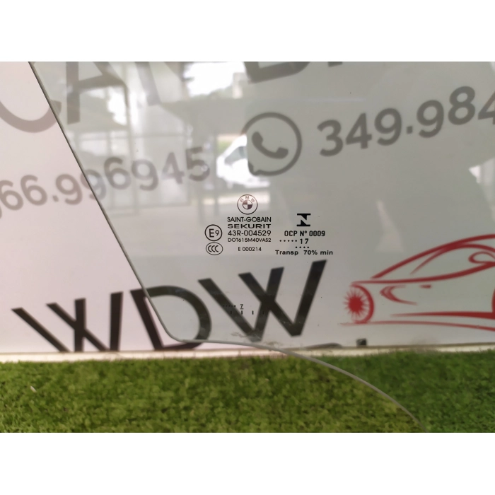 VETRO CRISTALLO SCENDENTE PORTA ANTERIORE DESTRO DX USATO BMW X3 F25 (2010\2017)