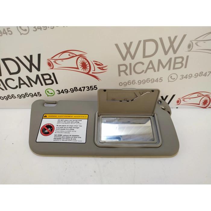 ALETTA PARASOLE INTERNA LATO DESTRO DX USATO CHEVROLET MATIZ 800 (2005\2010) 2009