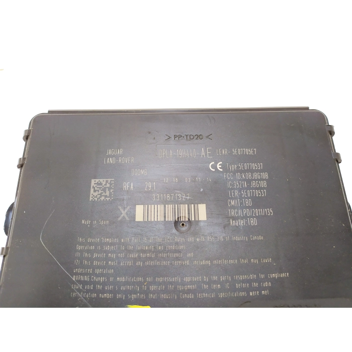 DPLA-19H440-AE CENTRALINA MODULO KEYLESS USATO RANGE ROVER SPORT (L494) (2012\2021)