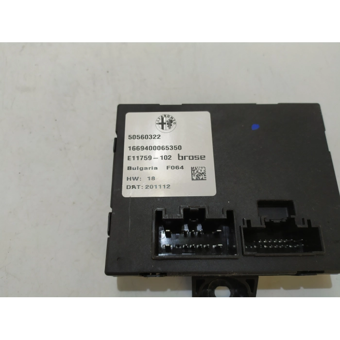 50560322 CENTRALINA PORTELLONE POSTERIORE POST USATO ALFA ROMEO STELVIO Q4 QUADRIFOGLIO 2.9 (DAL 2016 IN POI >)